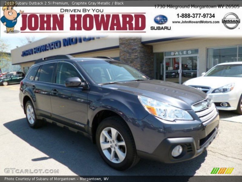 Graphite Gray Metallic / Black 2013 Subaru Outback 2.5i Premium