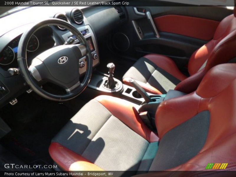 Front Seat of 2008 Tiburon SE