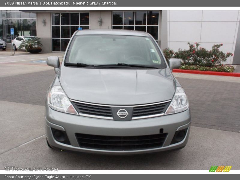 Magnetic Gray / Charcoal 2009 Nissan Versa 1.8 SL Hatchback