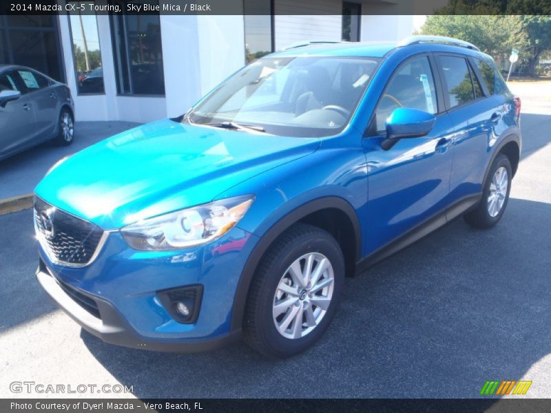 Sky Blue Mica / Black 2014 Mazda CX-5 Touring