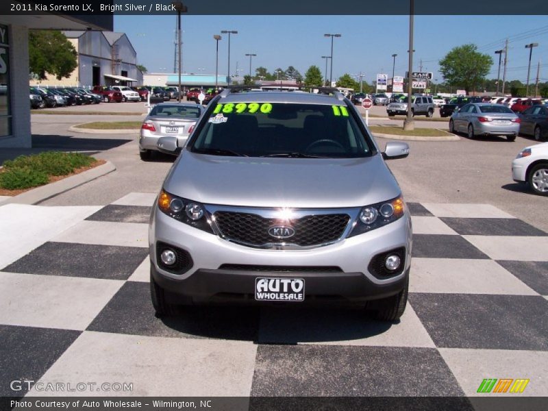 Bright Silver / Black 2011 Kia Sorento LX