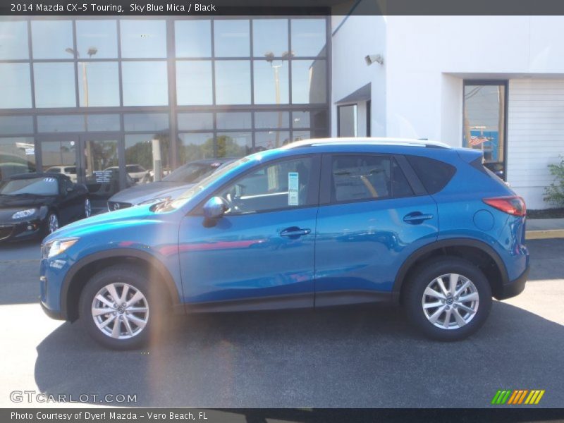 Sky Blue Mica / Black 2014 Mazda CX-5 Touring