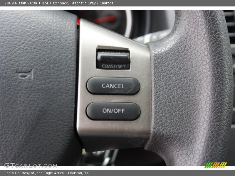 Magnetic Gray / Charcoal 2009 Nissan Versa 1.8 SL Hatchback