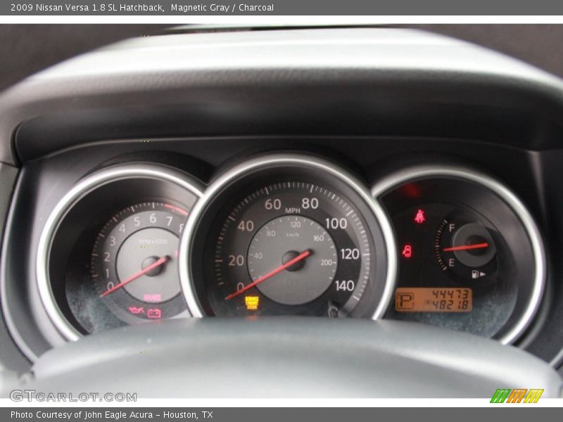 Magnetic Gray / Charcoal 2009 Nissan Versa 1.8 SL Hatchback