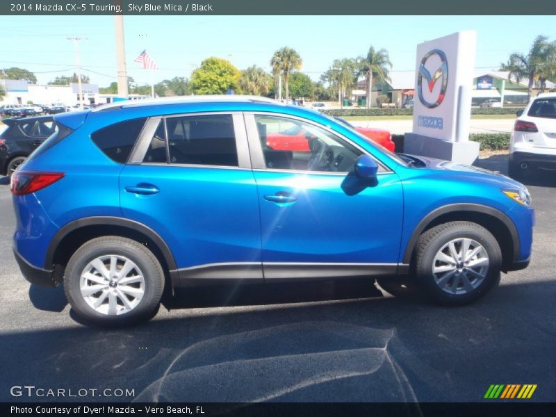 Sky Blue Mica / Black 2014 Mazda CX-5 Touring