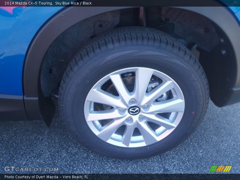 Sky Blue Mica / Black 2014 Mazda CX-5 Touring