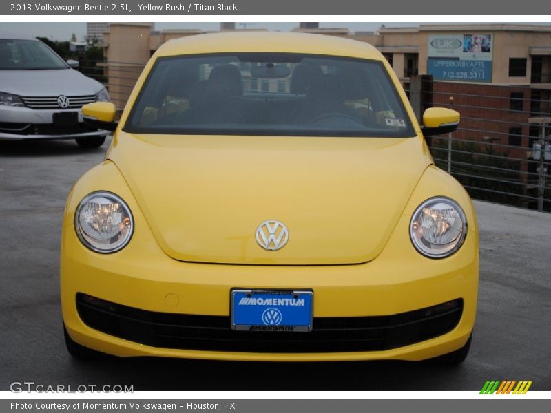 Yellow Rush / Titan Black 2013 Volkswagen Beetle 2.5L