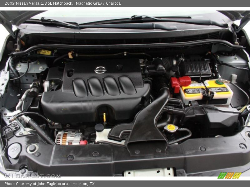 Magnetic Gray / Charcoal 2009 Nissan Versa 1.8 SL Hatchback