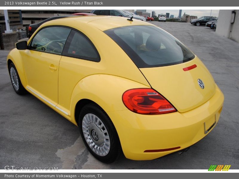 Yellow Rush / Titan Black 2013 Volkswagen Beetle 2.5L