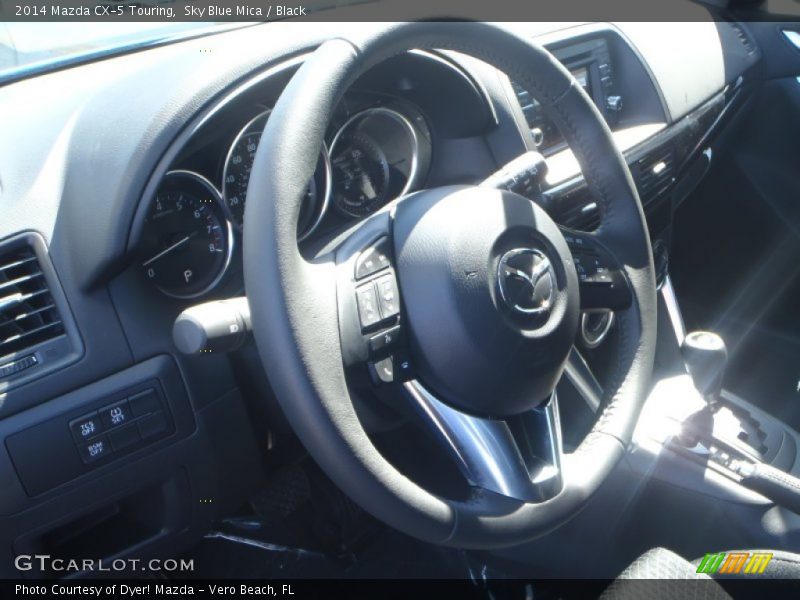 Sky Blue Mica / Black 2014 Mazda CX-5 Touring