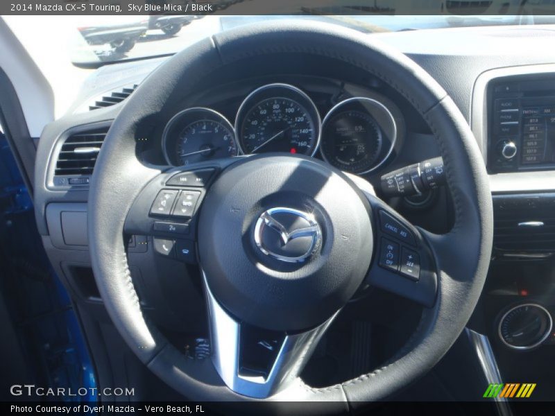 Sky Blue Mica / Black 2014 Mazda CX-5 Touring