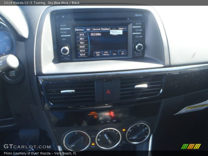 Sky Blue Mica / Black 2014 Mazda CX-5 Touring