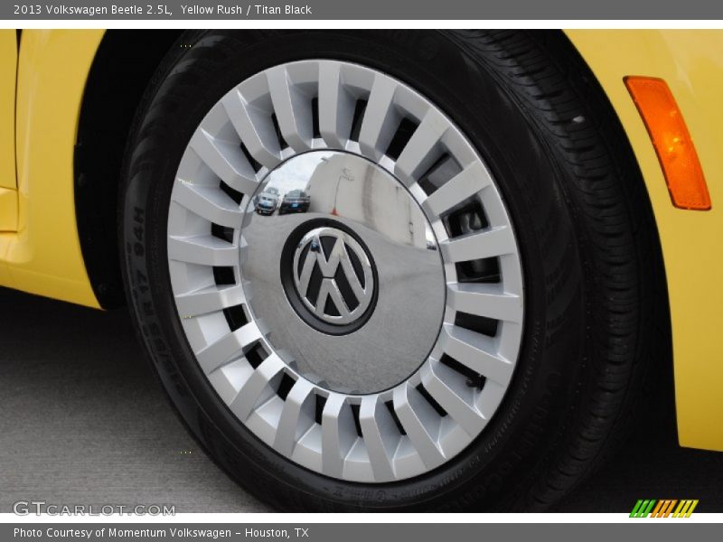 Yellow Rush / Titan Black 2013 Volkswagen Beetle 2.5L