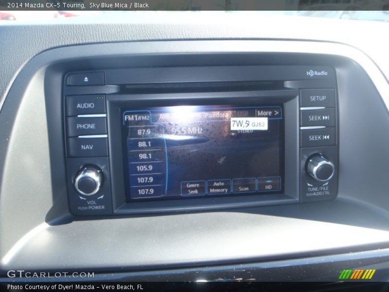 Sky Blue Mica / Black 2014 Mazda CX-5 Touring
