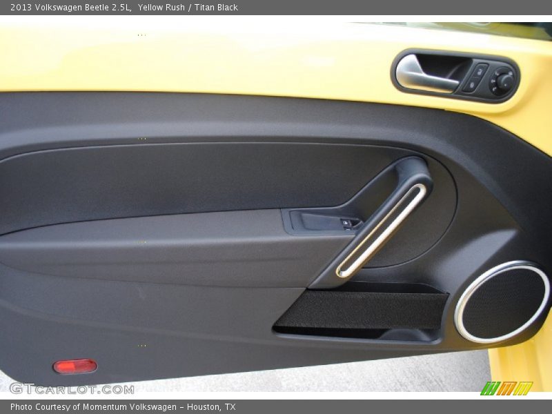 Yellow Rush / Titan Black 2013 Volkswagen Beetle 2.5L