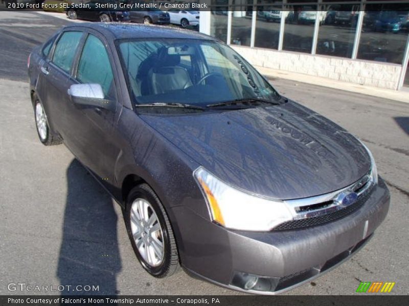 Sterling Grey Metallic / Charcoal Black 2010 Ford Focus SEL Sedan