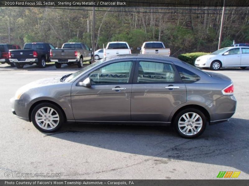 Sterling Grey Metallic / Charcoal Black 2010 Ford Focus SEL Sedan