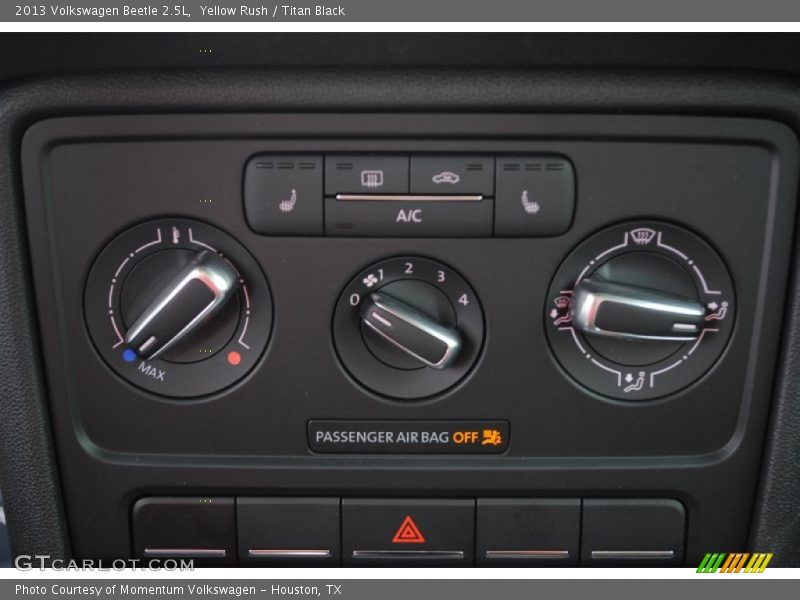 Yellow Rush / Titan Black 2013 Volkswagen Beetle 2.5L