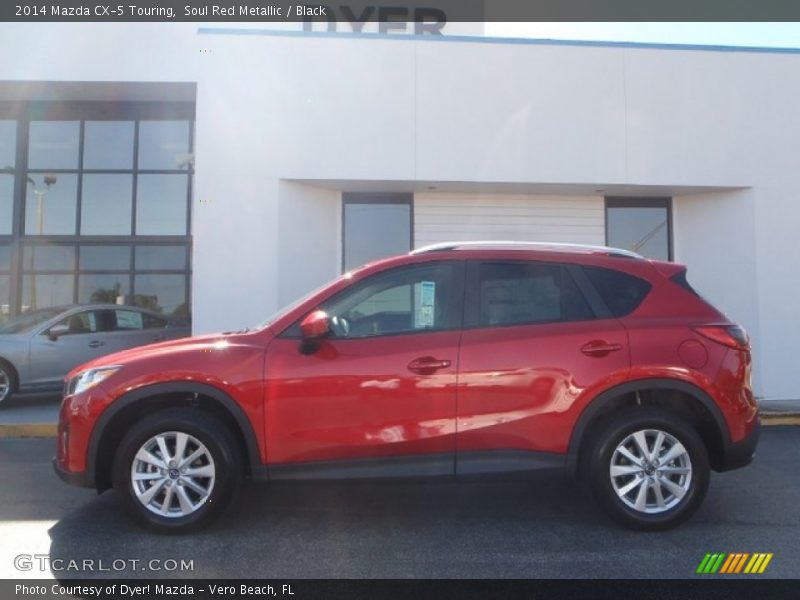 Soul Red Metallic / Black 2014 Mazda CX-5 Touring