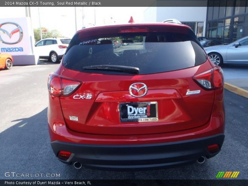Soul Red Metallic / Black 2014 Mazda CX-5 Touring