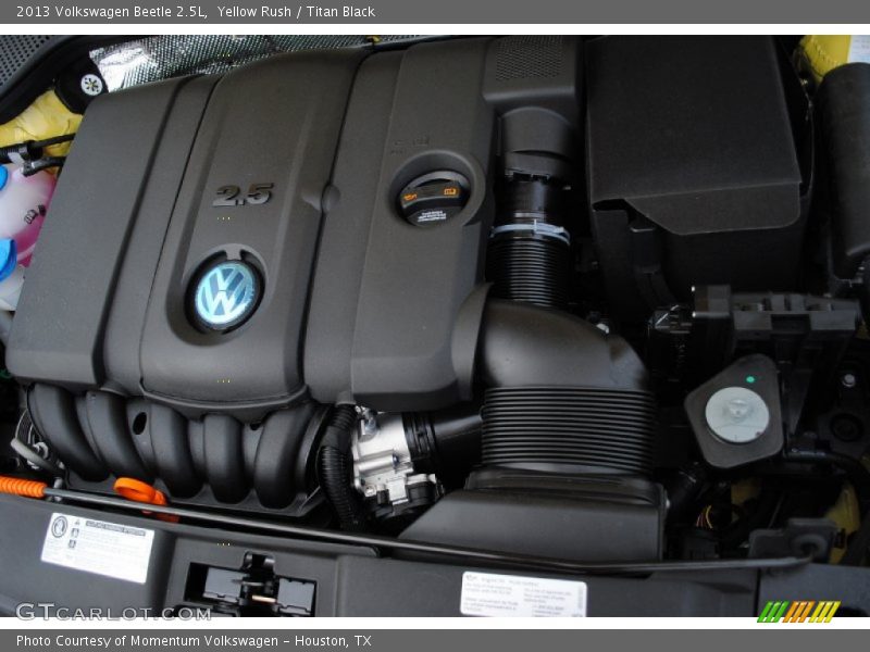 Yellow Rush / Titan Black 2013 Volkswagen Beetle 2.5L