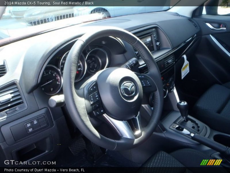 Soul Red Metallic / Black 2014 Mazda CX-5 Touring