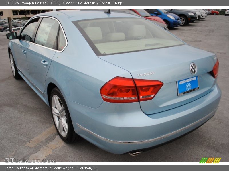 Glacier Blue Metallic / Cornsilk Beige 2013 Volkswagen Passat TDI SEL