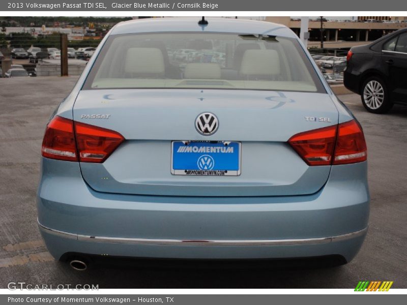 Glacier Blue Metallic / Cornsilk Beige 2013 Volkswagen Passat TDI SEL