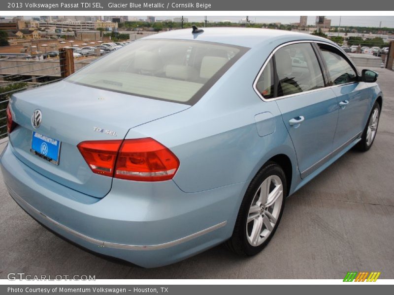 Glacier Blue Metallic / Cornsilk Beige 2013 Volkswagen Passat TDI SEL