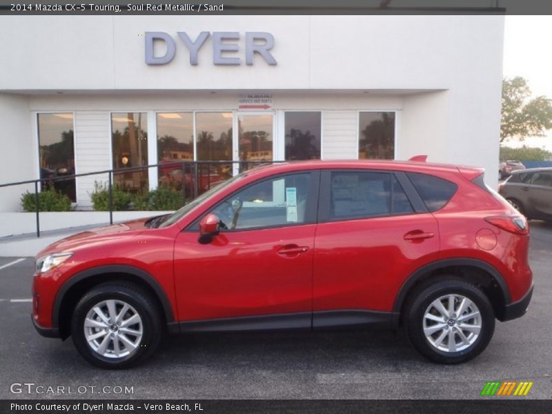 Soul Red Metallic / Sand 2014 Mazda CX-5 Touring