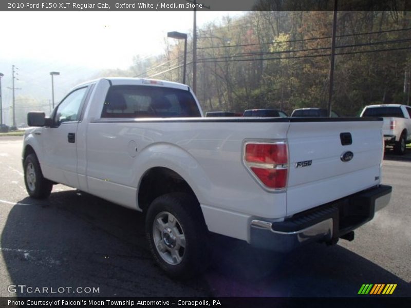 Oxford White / Medium Stone 2010 Ford F150 XLT Regular Cab