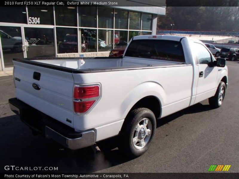 Oxford White / Medium Stone 2010 Ford F150 XLT Regular Cab