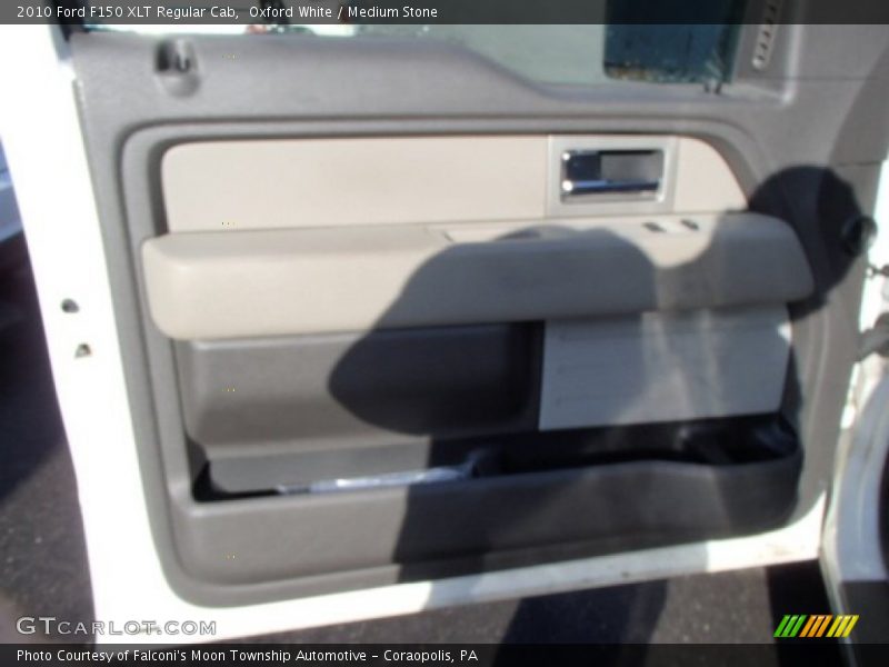 Oxford White / Medium Stone 2010 Ford F150 XLT Regular Cab