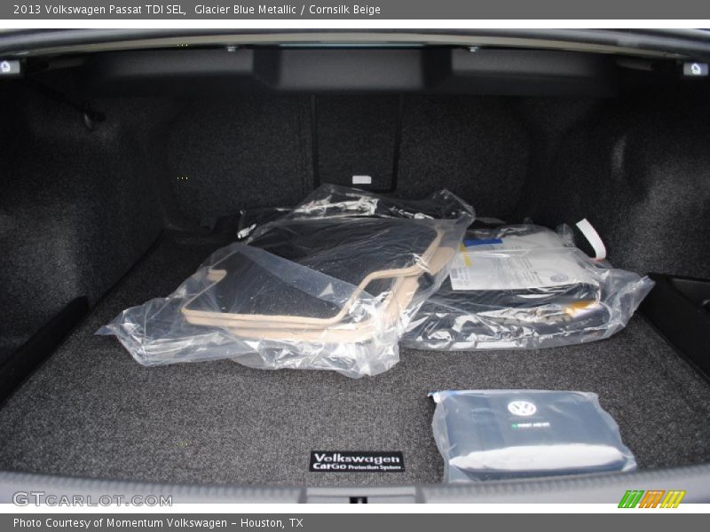 Glacier Blue Metallic / Cornsilk Beige 2013 Volkswagen Passat TDI SEL