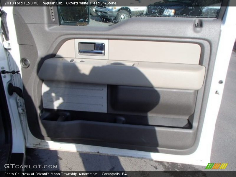 Oxford White / Medium Stone 2010 Ford F150 XLT Regular Cab
