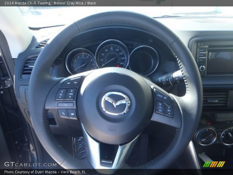 Meteor Gray Mica / Black 2014 Mazda CX-5 Touring