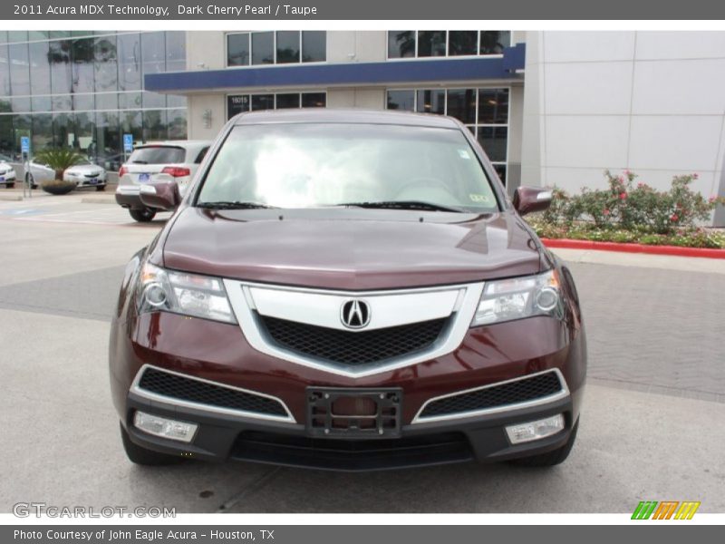 Dark Cherry Pearl / Taupe 2011 Acura MDX Technology