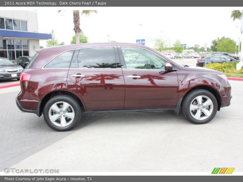 Dark Cherry Pearl / Taupe 2011 Acura MDX Technology