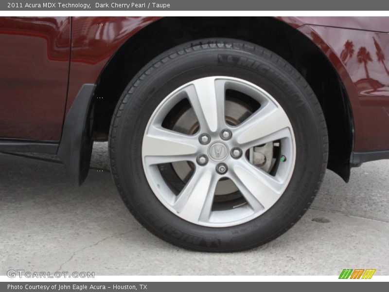 Dark Cherry Pearl / Taupe 2011 Acura MDX Technology
