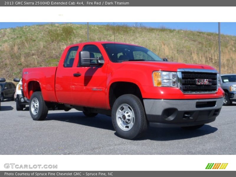 Fire Red / Dark Titanium 2013 GMC Sierra 2500HD Extended Cab 4x4