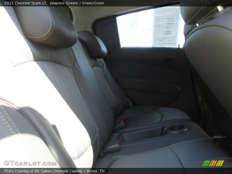 Jalapeno (Green) / Green/Green 2013 Chevrolet Spark LT