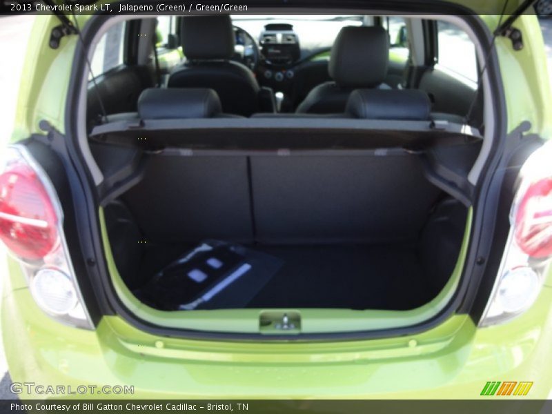 Jalapeno (Green) / Green/Green 2013 Chevrolet Spark LT