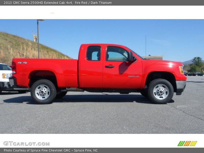 Fire Red / Dark Titanium 2013 GMC Sierra 2500HD Extended Cab 4x4