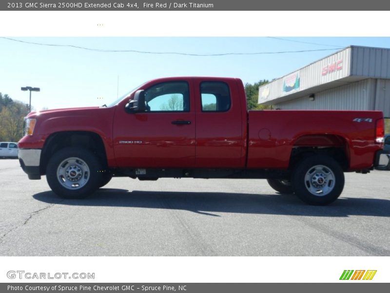 Fire Red / Dark Titanium 2013 GMC Sierra 2500HD Extended Cab 4x4