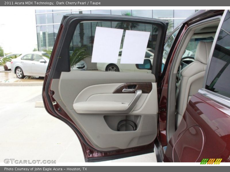 Dark Cherry Pearl / Taupe 2011 Acura MDX Technology