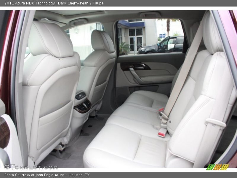 Dark Cherry Pearl / Taupe 2011 Acura MDX Technology