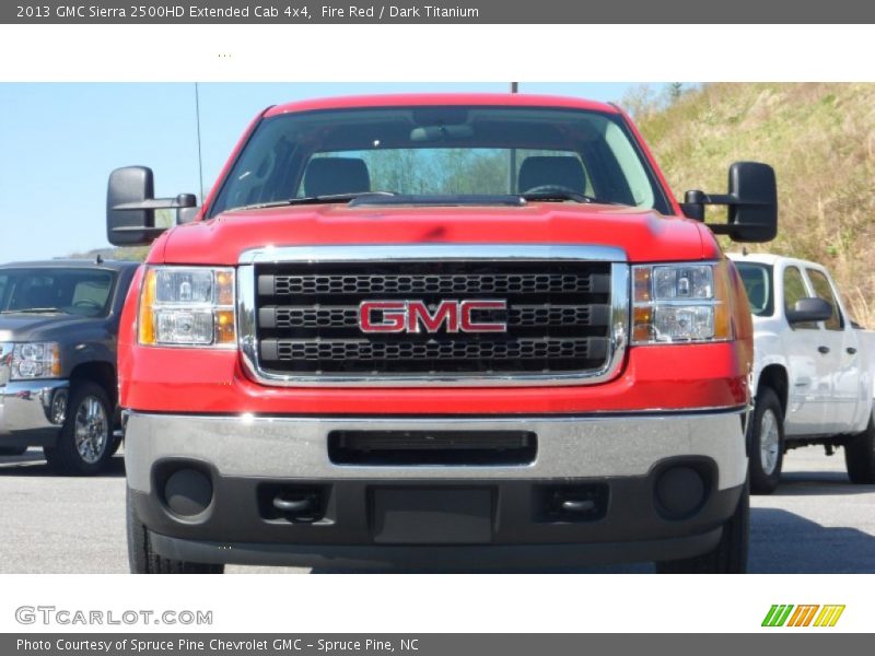 Fire Red / Dark Titanium 2013 GMC Sierra 2500HD Extended Cab 4x4