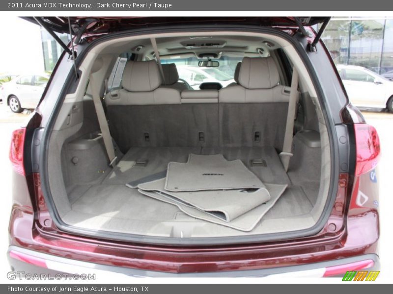 Dark Cherry Pearl / Taupe 2011 Acura MDX Technology