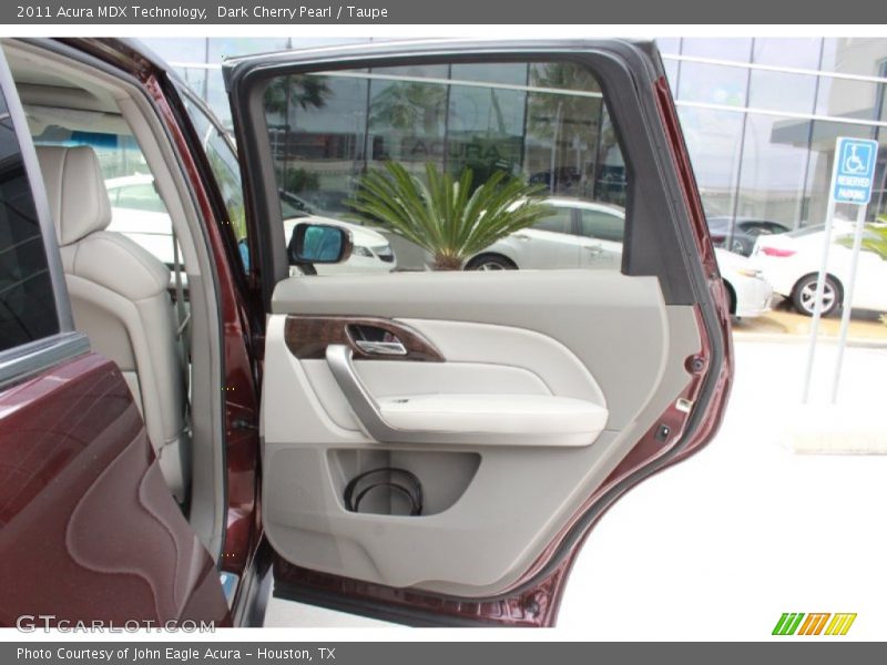 Dark Cherry Pearl / Taupe 2011 Acura MDX Technology