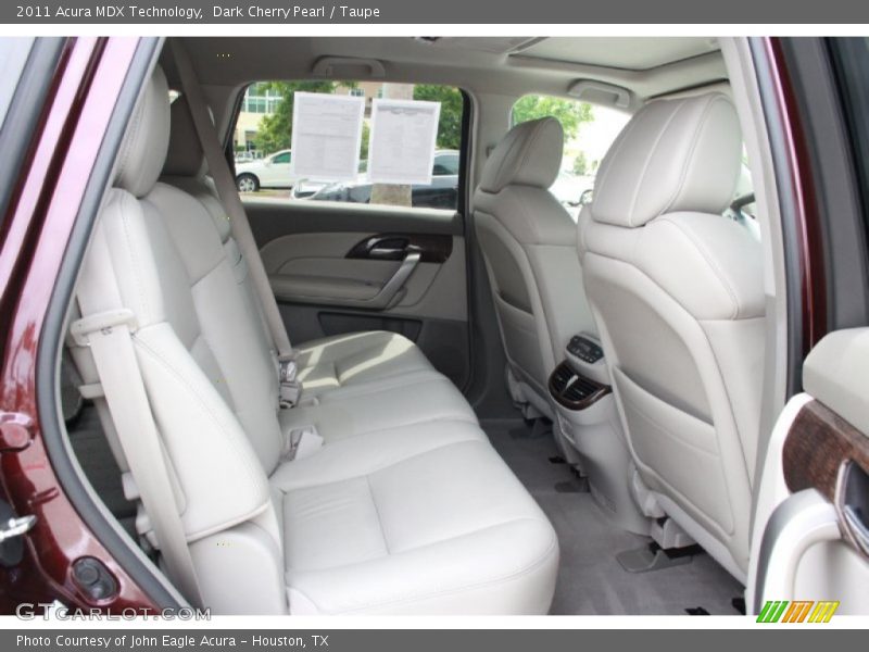 Dark Cherry Pearl / Taupe 2011 Acura MDX Technology